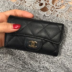 Chanel key fob card case 100% authentic